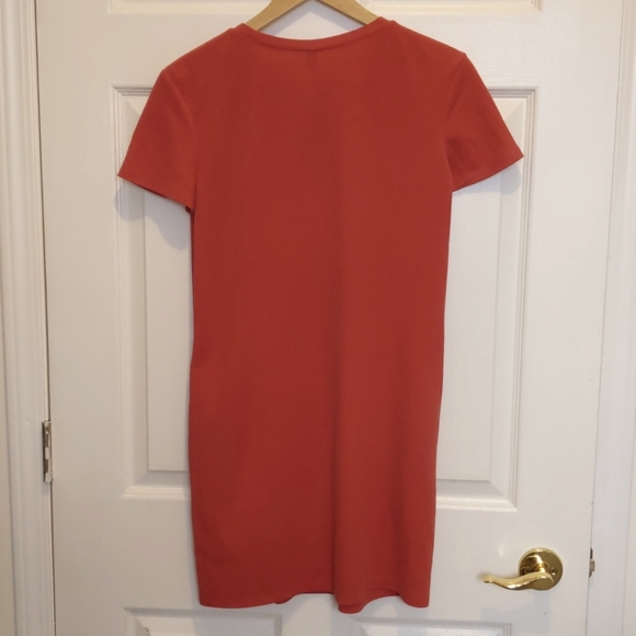 Zara Shift Dress, Size S, Burnt Orange/Red Color, Pullover, Pockets - Picture 4 of 9